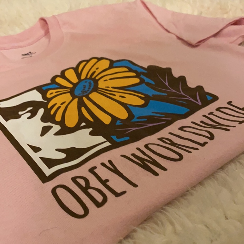 Obey Pink Ladies Tee Shirt
